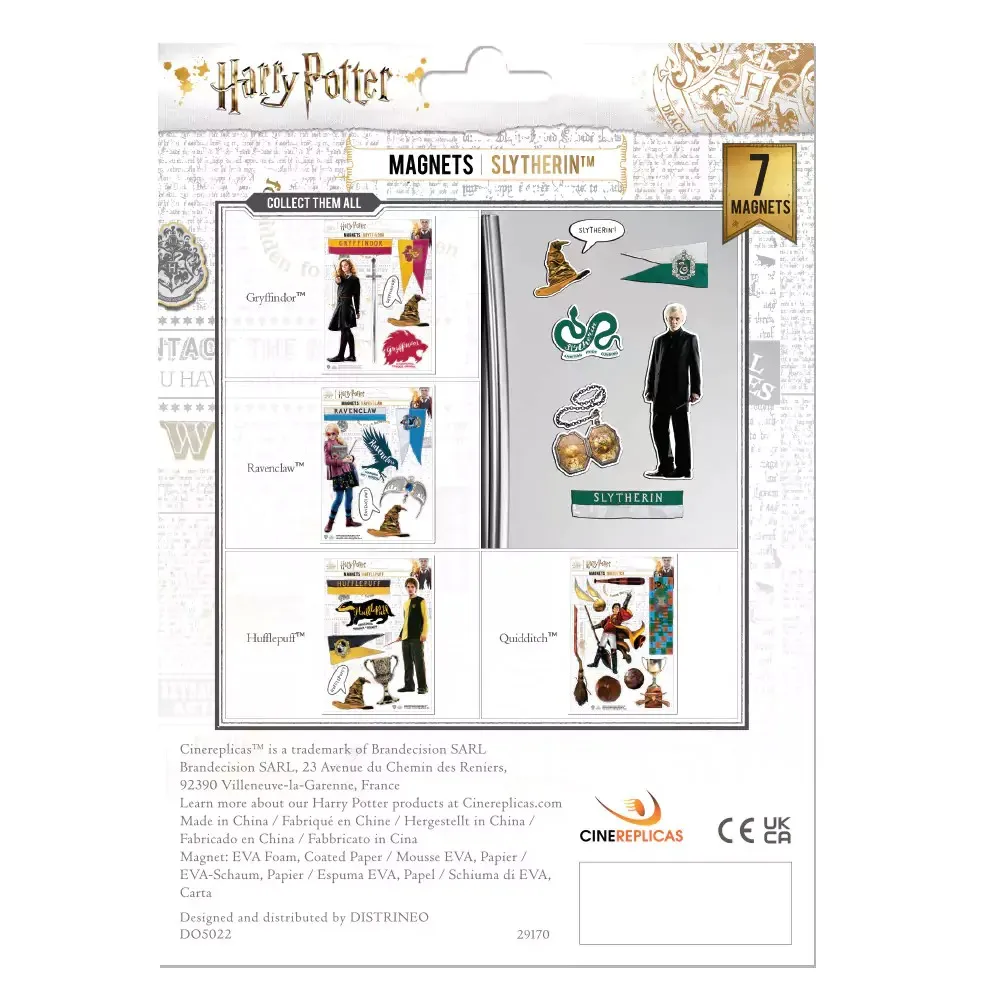 Harry Potter Magnet Set - Slytherin (7 pcs)