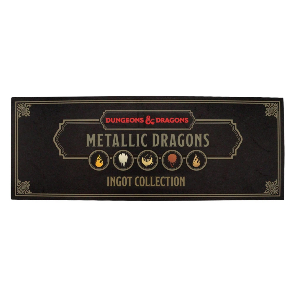 Sada pěti sběratelských ingotů Dungeons & Dragons - Kovoví draci