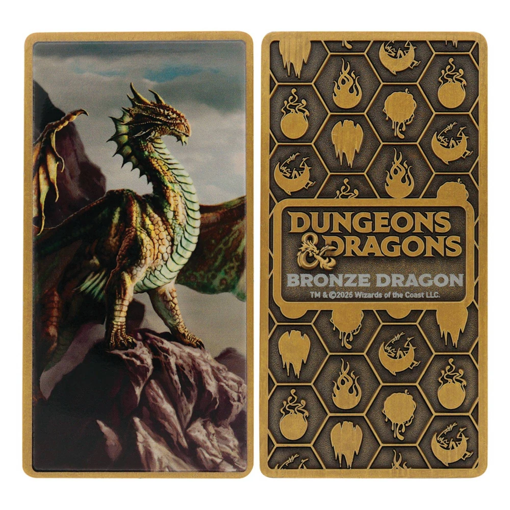 Sada pěti sběratelských ingotů Dungeons & Dragons - Kovoví draci