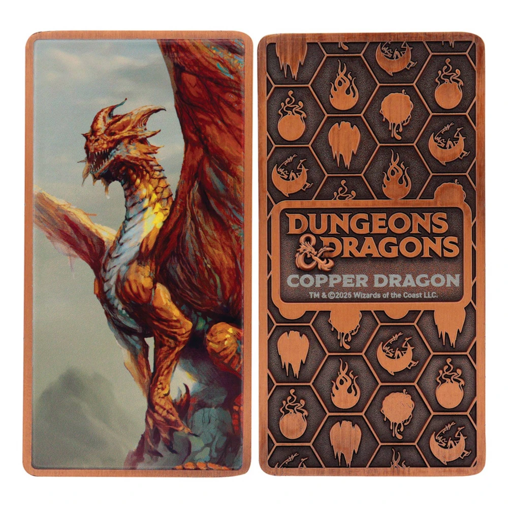 Sada pěti sběratelských ingotů Dungeons & Dragons - Kovoví draci