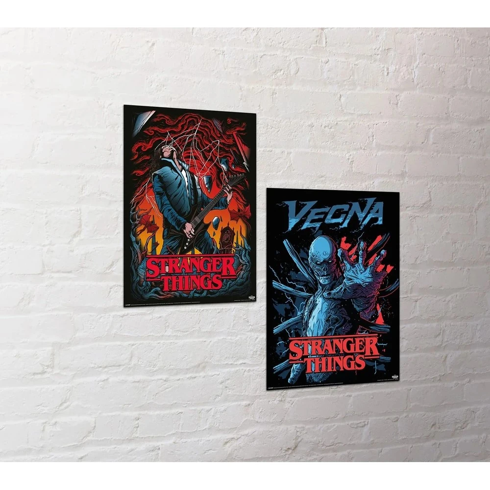Stranger Things Poster-Set - Eddie & Vecna (2 Stk.)