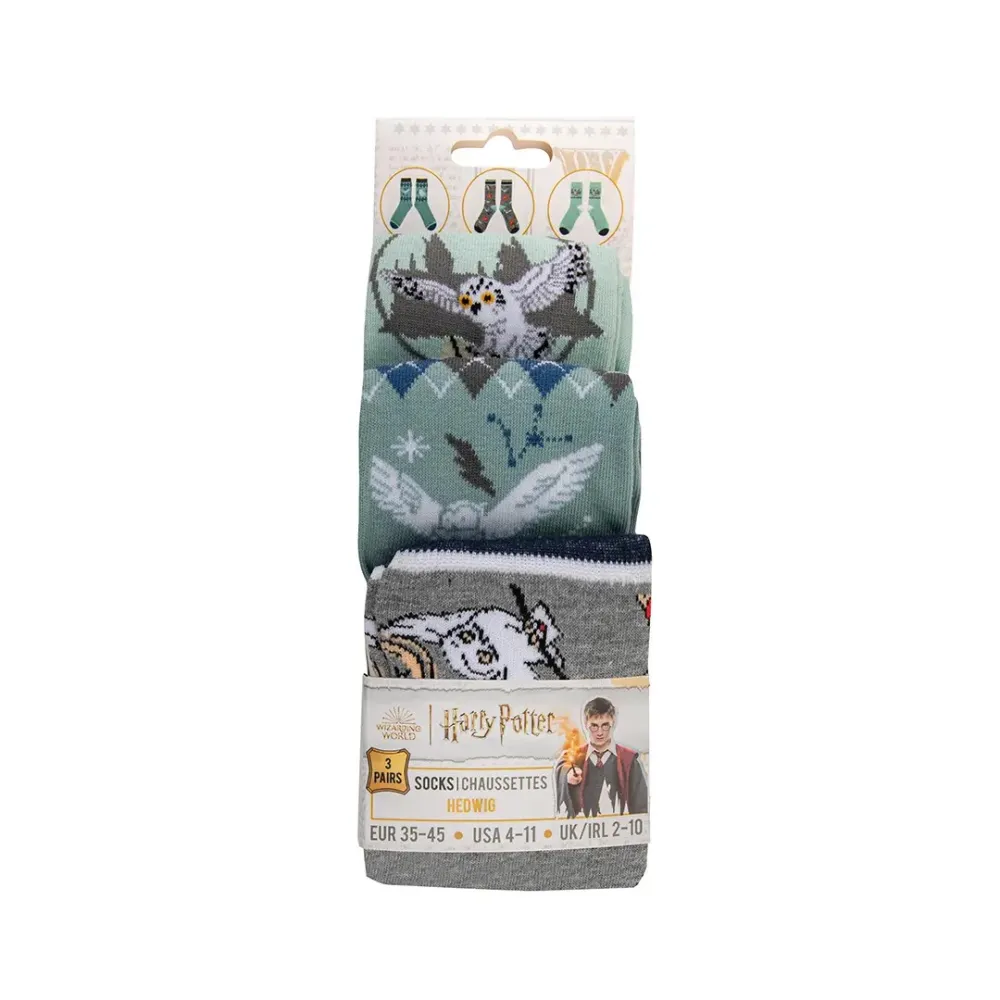 Harry Potter Sock Set - Hedwig (3 pairs)