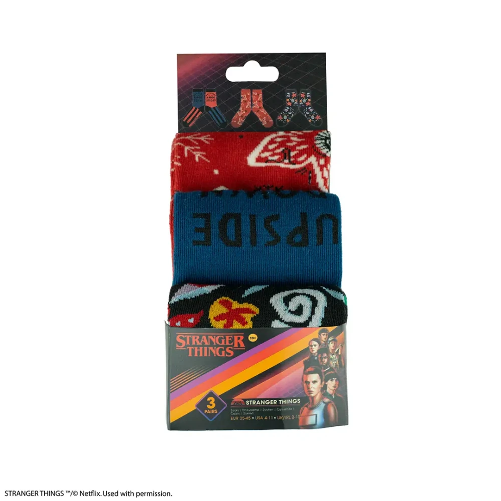Stranger Things Socken-Set - Upside Down (3 Paar)