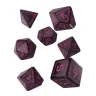 Runic Dice Set - Black-Magenta