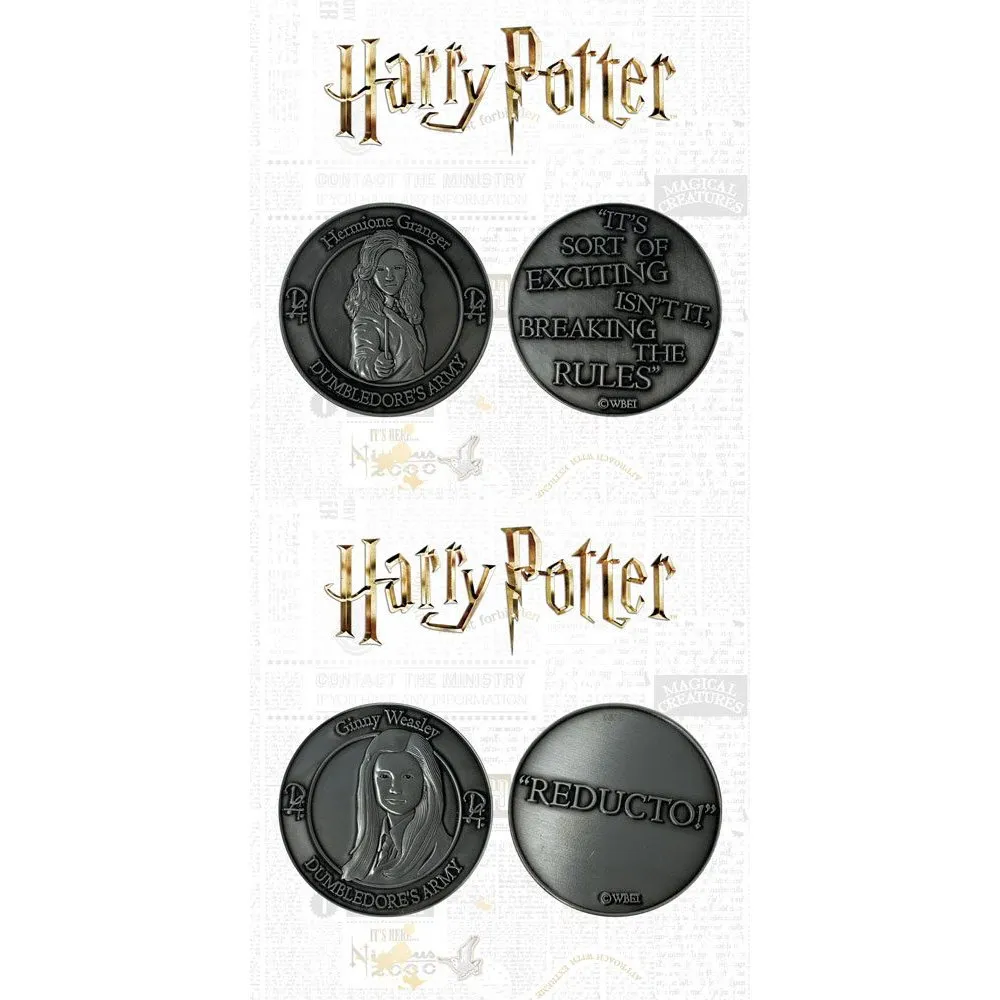 Harry Potter - Hermiona a Ginny - sada zberateľských mincí