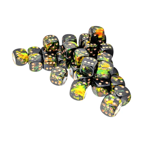 Brush D6 Dice Set - Deep Forest (36 pcs)