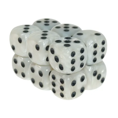 D6 Dice Set - Dalmatian (6 pcs)