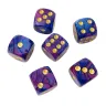 D6 Dice Set - Purple-Blue (6 pcs)