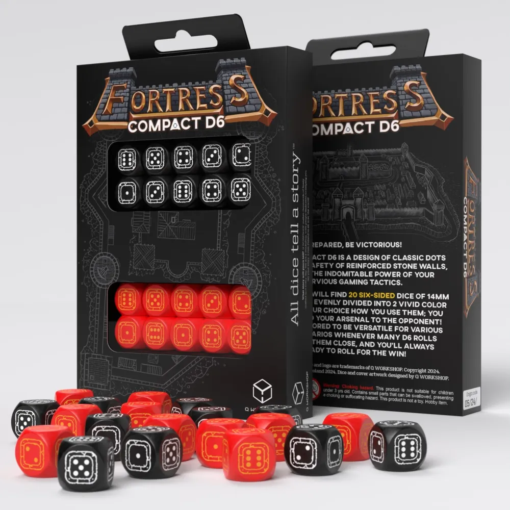 Fortress Compact D6 Dice Set (20 pcs)