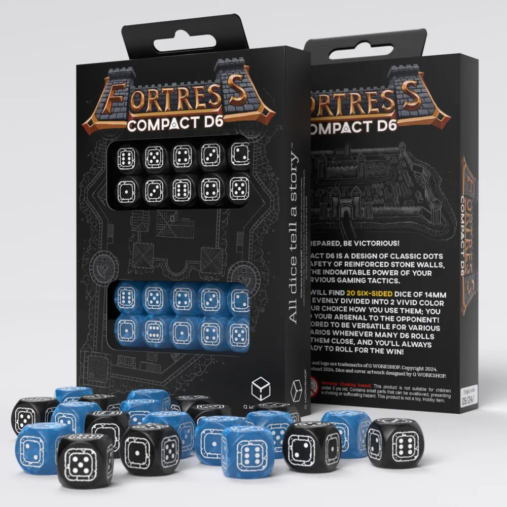 Fortress Compact D6 Dice Set (20 pcs)