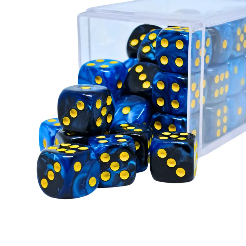 D6 Dice Set - Blue-Black