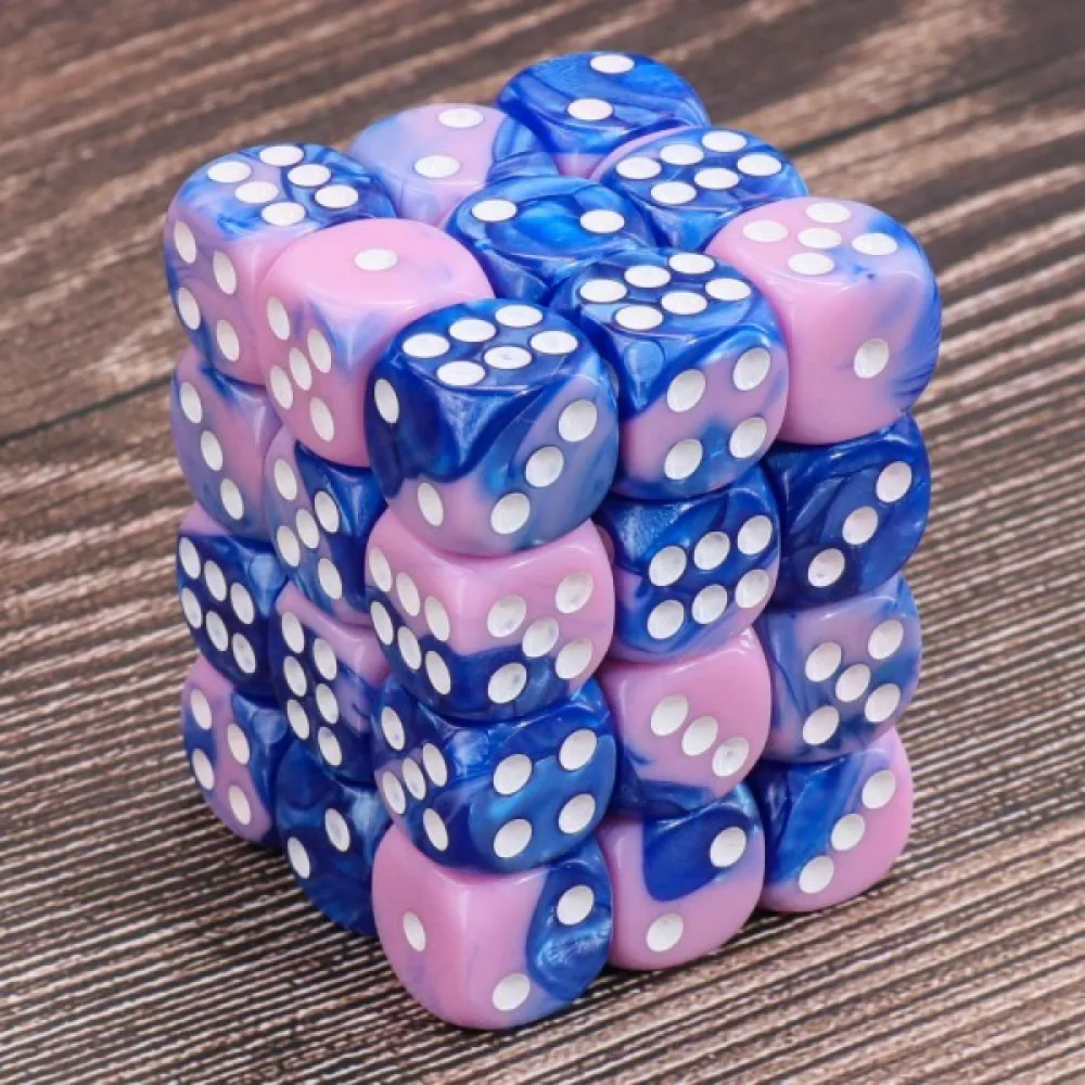 D6 Dice Set - Blue-Pink