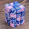 D6 Dice Set - Blue-Pink