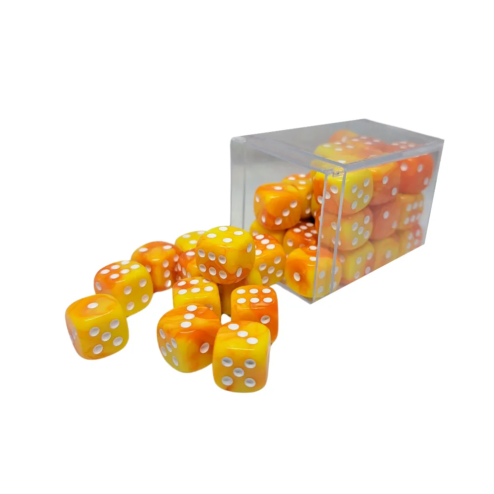 D6 Dice Set - Orange-Yellow