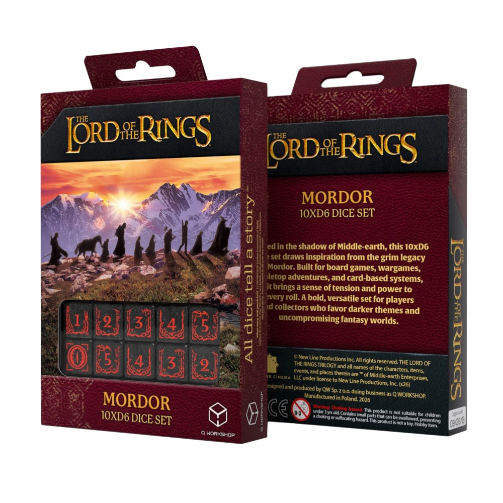 The Lord of the Rings: Mordor D6 Dice Set (10 pcs)