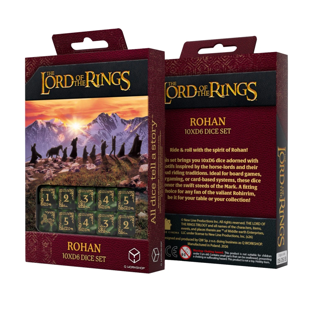 The Lord of the Rings: Rohan D6 Dice Set (10 pcs)