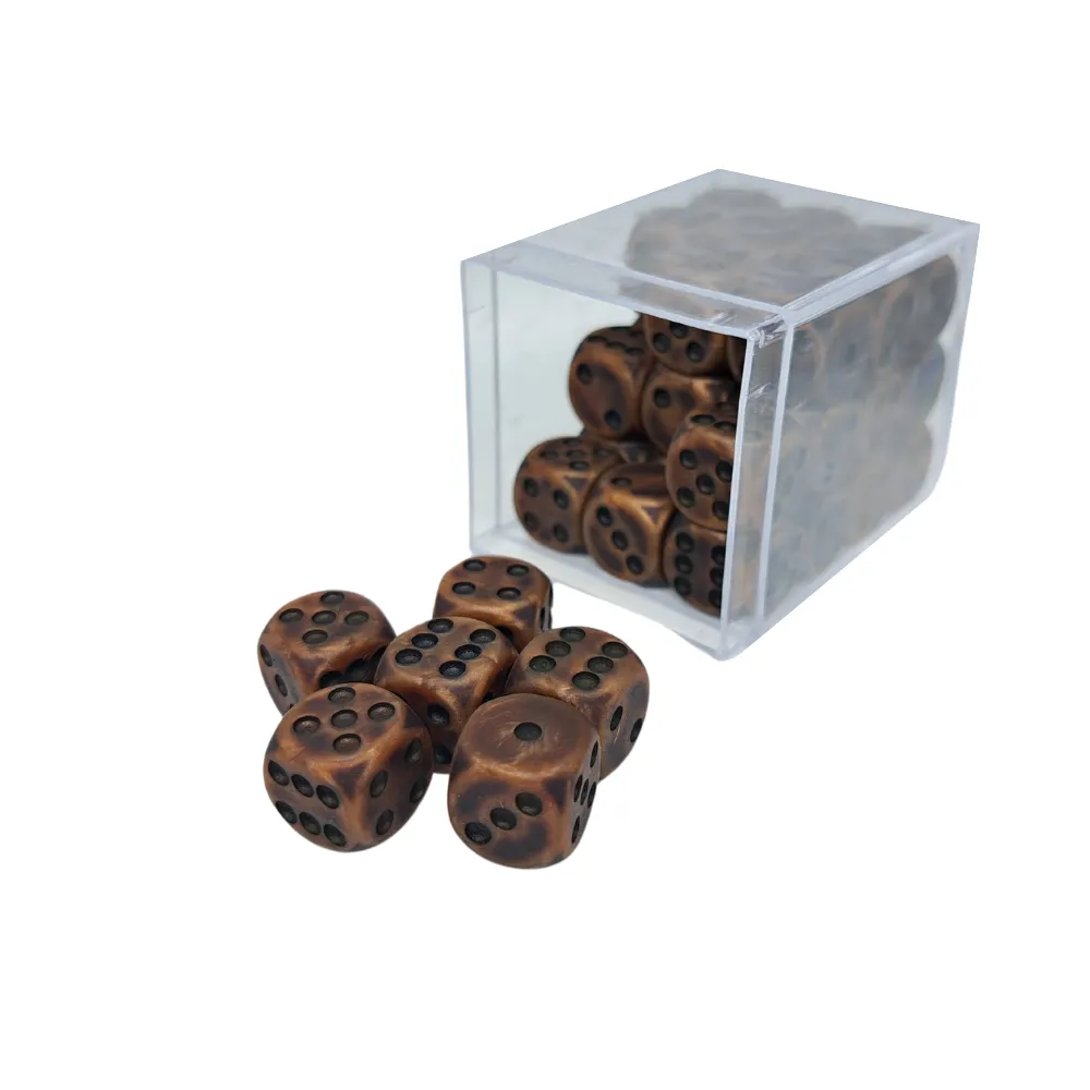D6 Dice Set - Antique Copper