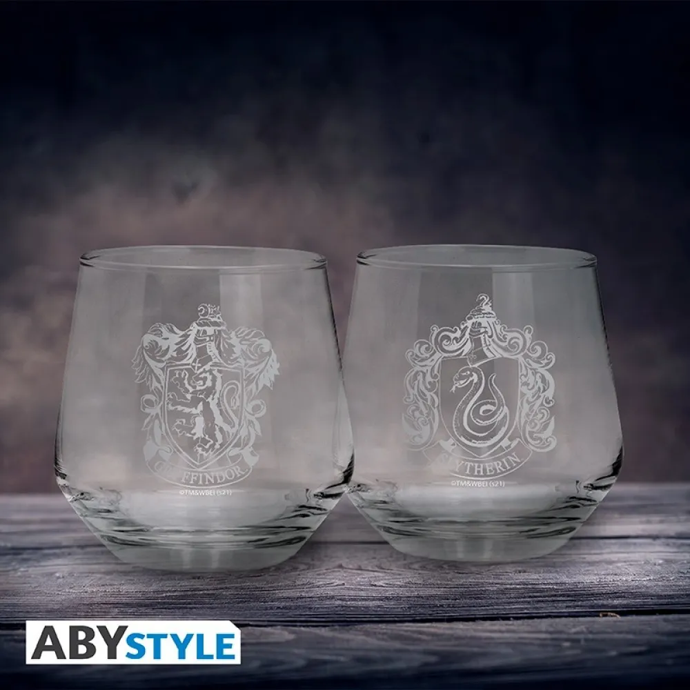 Harry Potter Gläserset - Gryffindor und Slytherin