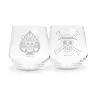Sada sklenic One Piece - Luffy & Ace, 2 ks