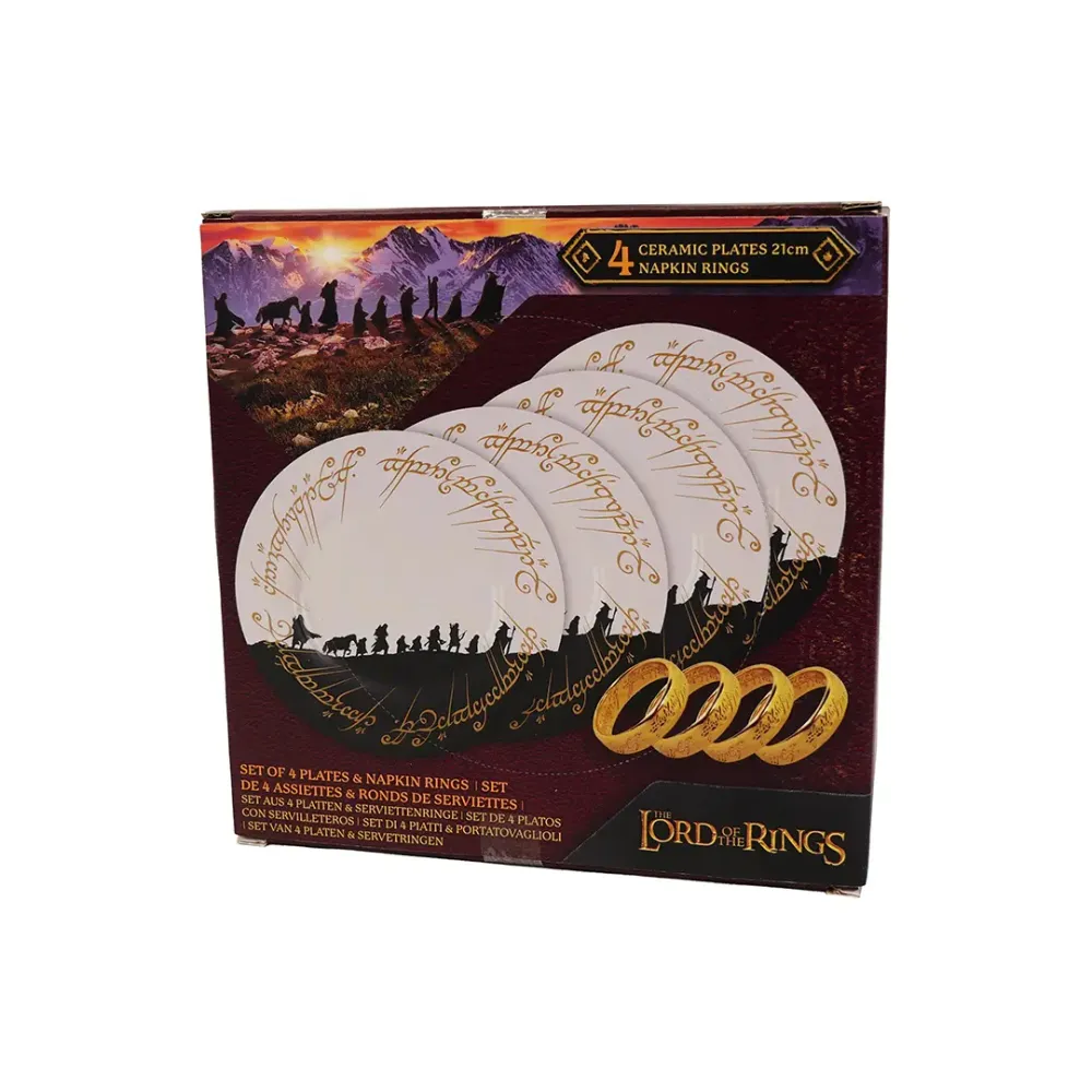 Der Herr der Ringe – Teller- und Serviettenring-Set
