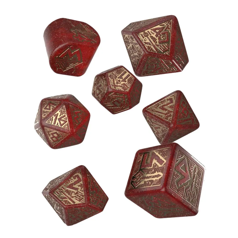 Dwarven Dice Set - Gold and Gems