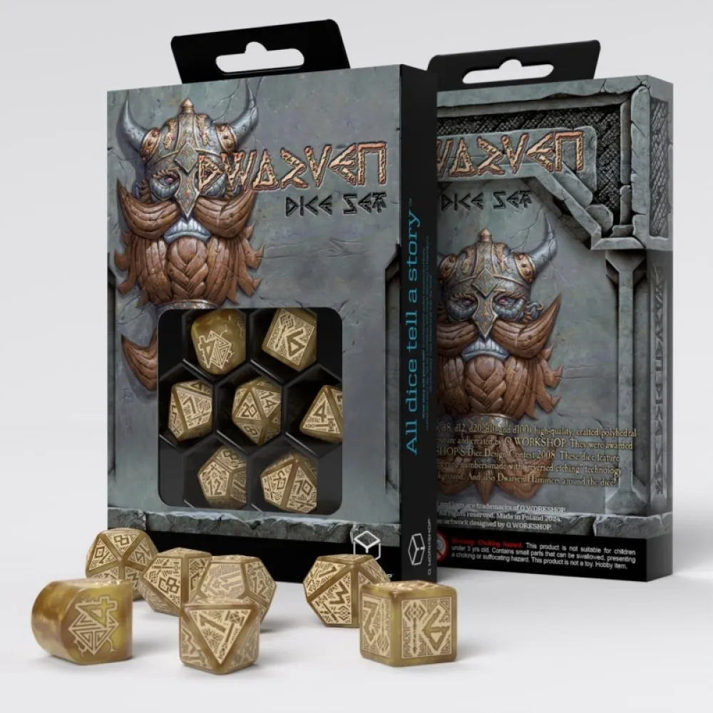 Dwarven Dice Set - Gold and Gems
