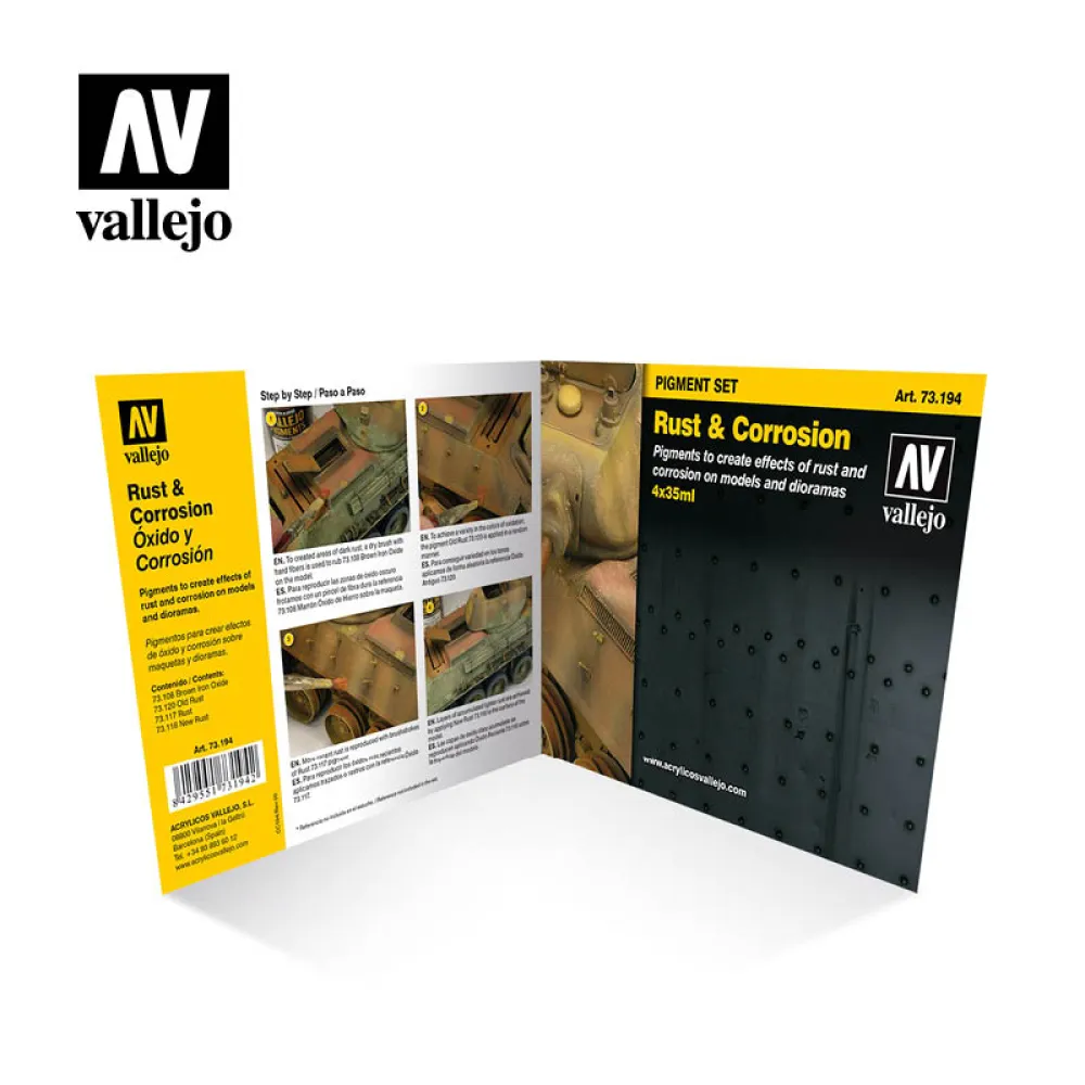 Vallejo Pigments Set: Rust & Corrosion
