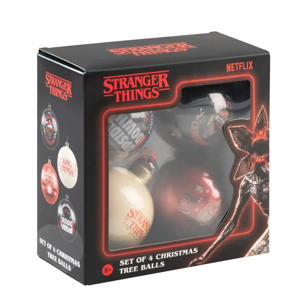 Stranger Things Weihnachtsbaumschmuck-Set (4 Stk.)