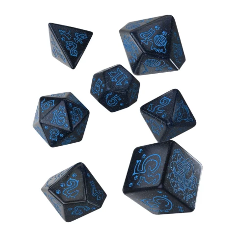 Large Cat Dice Set: River