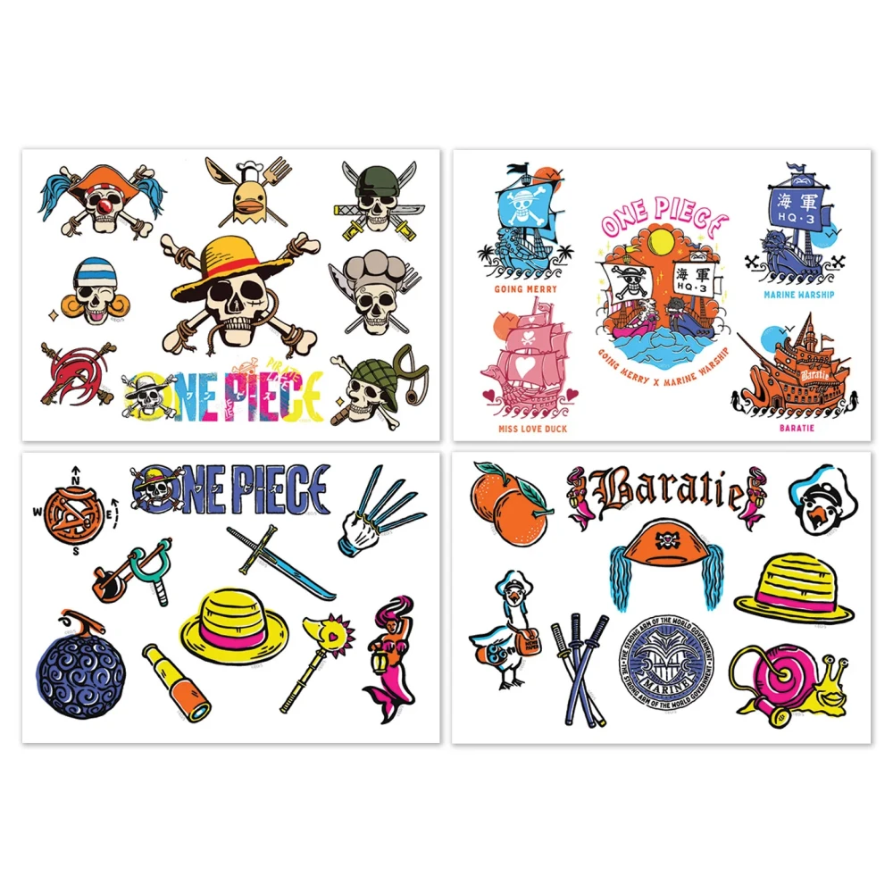 Sada vinylových samolepek One Piece (33 ks)