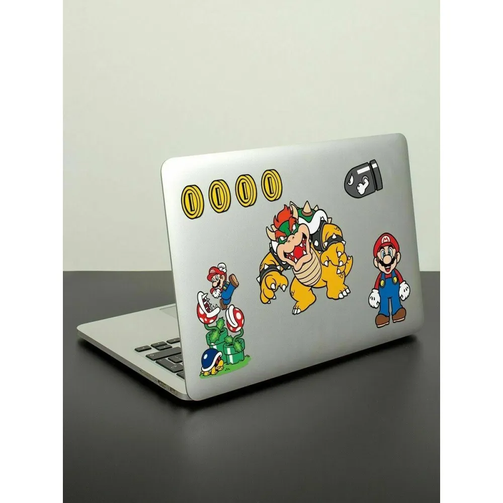 Sada vinylových samolepek Super Mario - Mushroom Kingdom (39 ks)