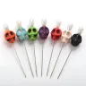 Voodoo Pin Set - Colorful Skulls (7 pcs)