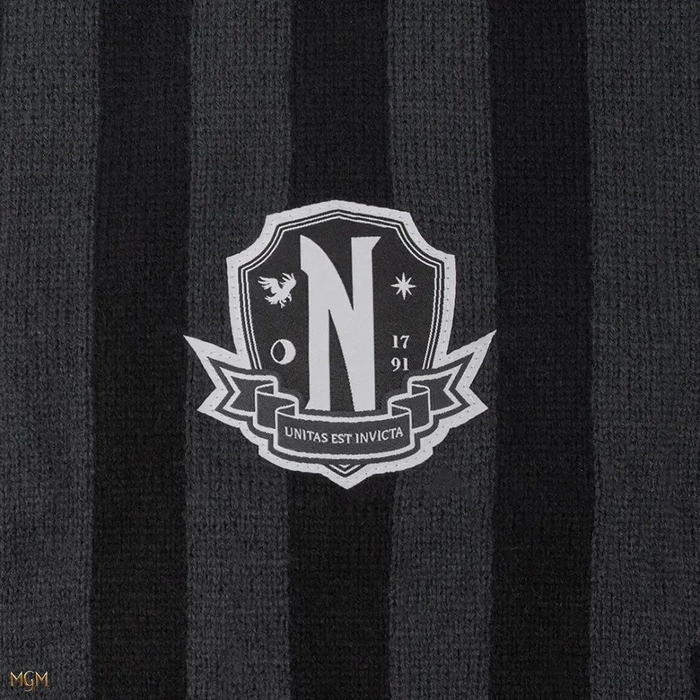 Wednesday Schal - Nevermore Academy, schwarz