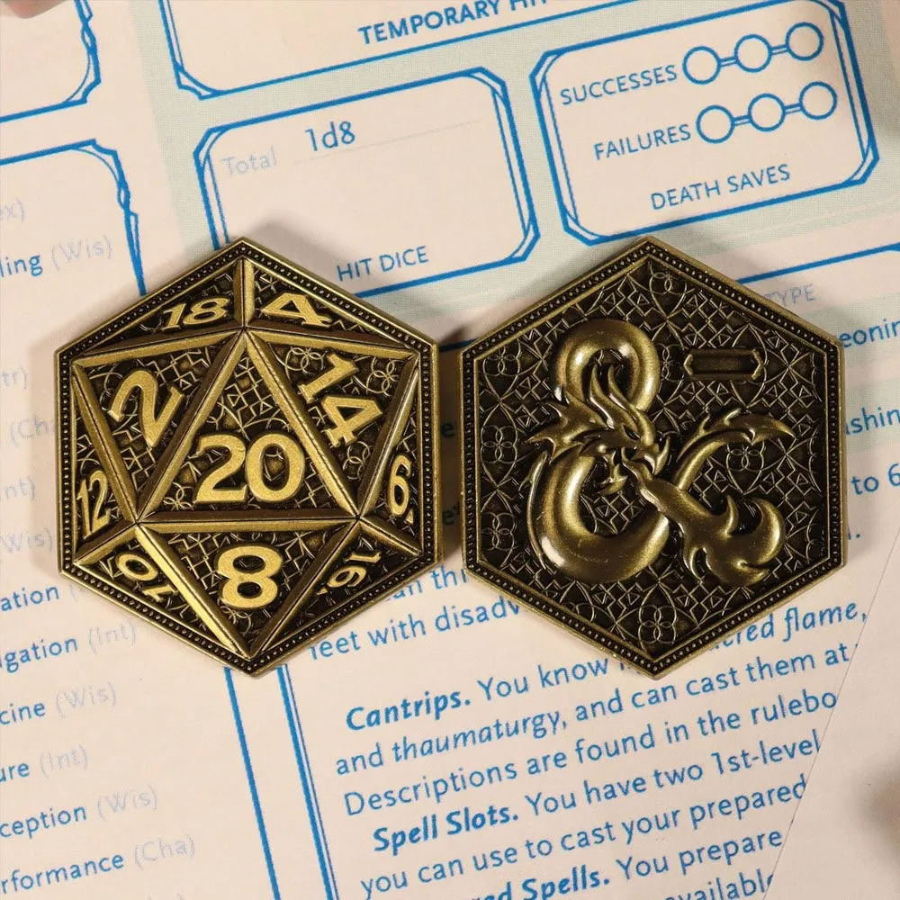 Dungeons & Dragons D20 Sammlermünze