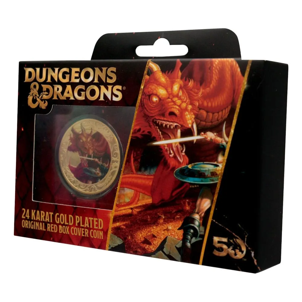 Zberateľská minca k 50. výročiu Dungeons & Dragons - Pozlátená minca s potlačou