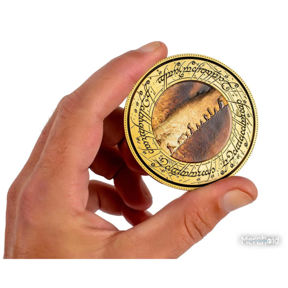 Herr der Ringe Sammlermünze: Die Gefährten, mit Ständer