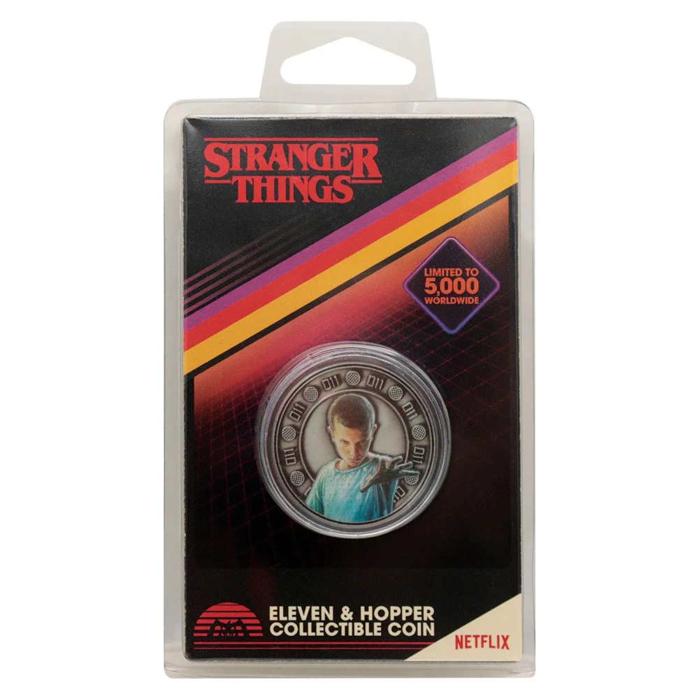 Stranger Things Sammlermünze - Eleven und Hopper