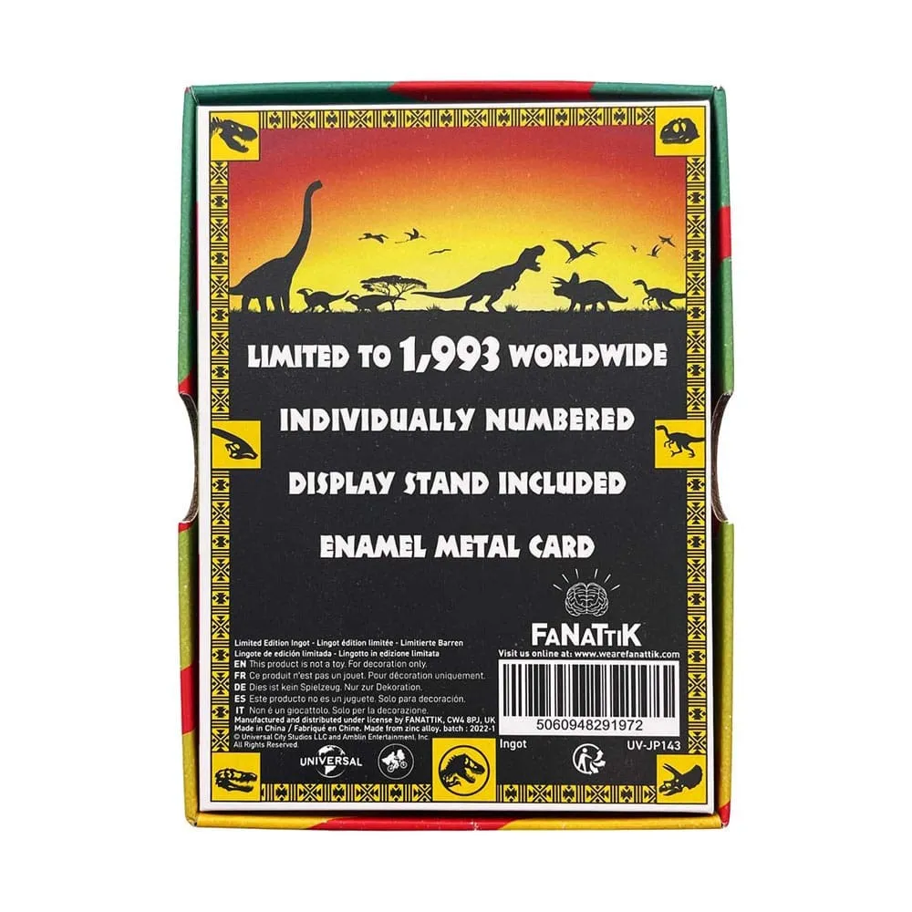 Jurassic Park Collector's Ingot - 30th Anniversary Jeep
