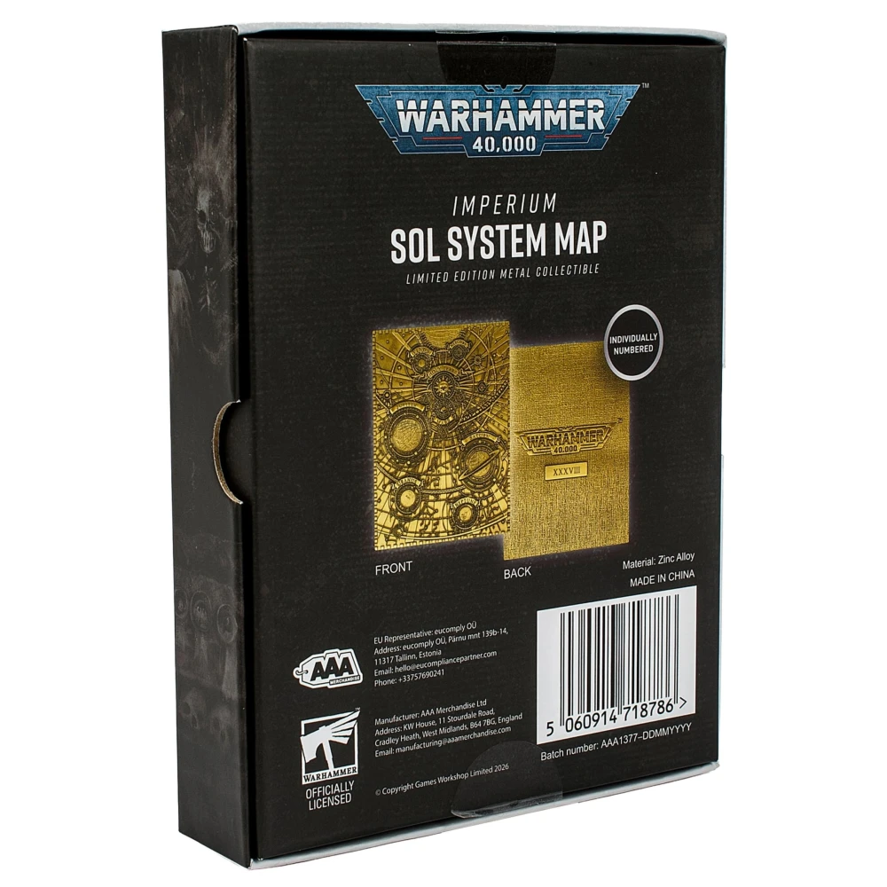 Warhammer 40000 Replik: Sol-System, Metallkarte