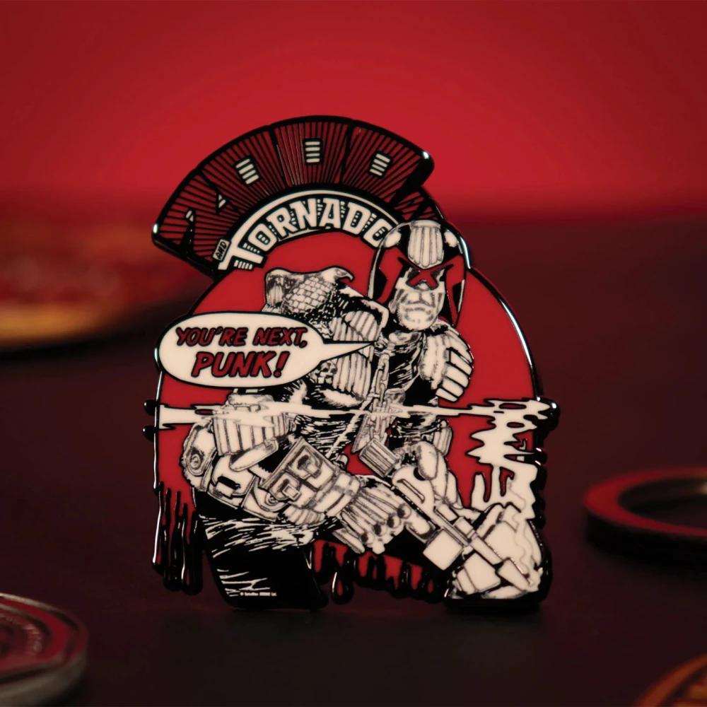 Zberateľský odznak Sudca Dredd - You're Next Punk!