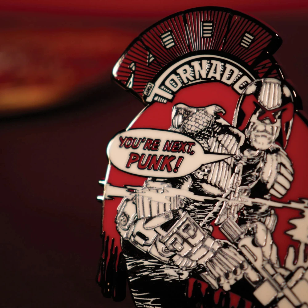 Zberateľský odznak Sudca Dredd - You're Next Punk!