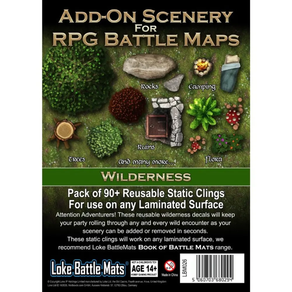 Add-on Scenery for RPG Battle Maps - Wilderness