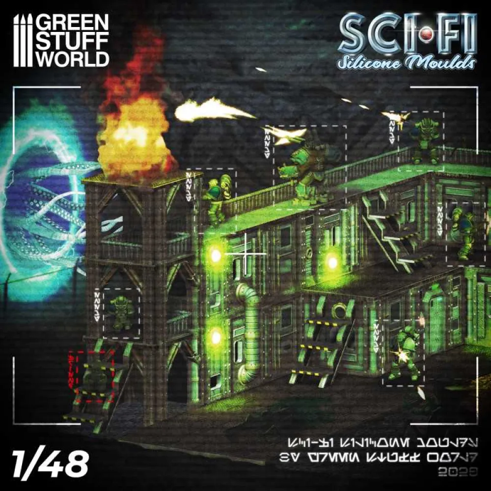 Silikónová forma Green Stuff World - Sci-Fi