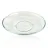 Oval glass saucer 10 - 11 cm