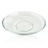 Oval glass saucer 10 - 11 cm