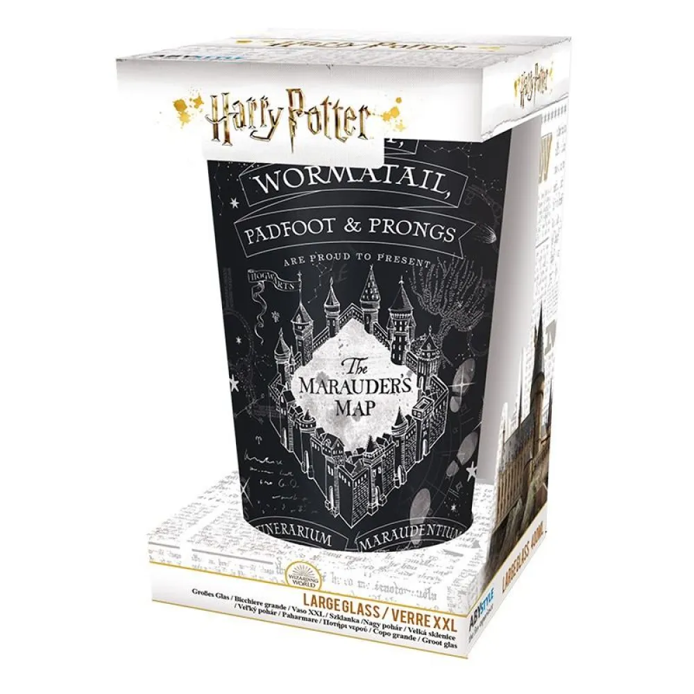 Sklenice Harry Potter - Pobertův plánek, černá