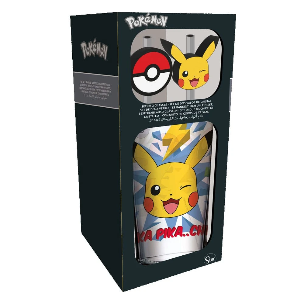 Sklenice s brčky Pokémon
