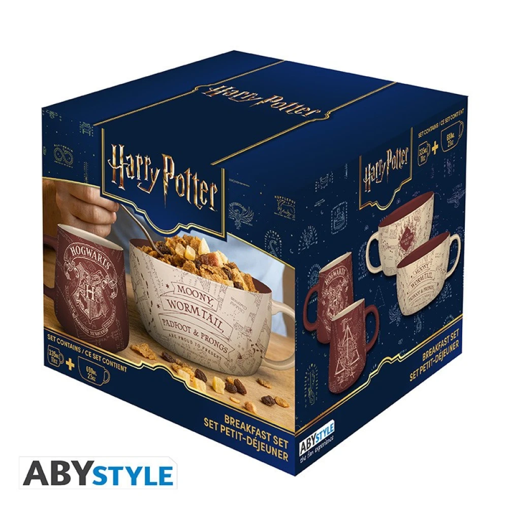 Snídaňová sada Harry Potter - Pobertův plánek
