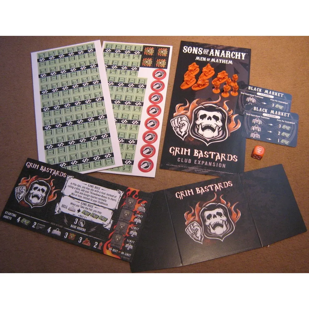 Sons of Anarchy: Men of Mayhem - Grim Bastards Club Expansion