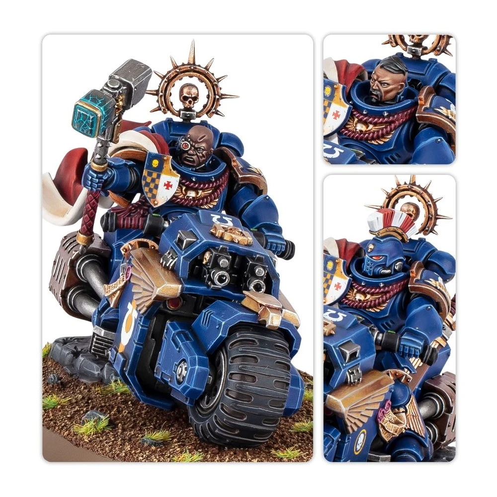 Warhammer 40000: Space Marines Captain on Bike